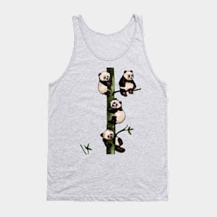 funny panda Tank Top